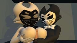 bendy bendy_and_the_ink_machine cally3d clazzey cryptiacurves cuddlepool darling_(cally3d) inverted_bendy male_pov paizuri pov smile south_shaed_(dreams_come_true_studio) titfuck titjob