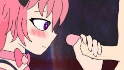 animated blush handjob ironmouse loop mp4 no_sound nude_male_clothed_female penis pink_hair smile tanjiro_basado twitch video virtual_youtuber vshojo vtuber