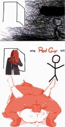 ambiguous_gender arsenicrain don't_hug_me_i'm_scared mating_press meme red_guy_(dhmis) stickman