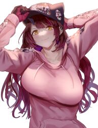 artist_request hololive hololive_gen_0 hololive_japan hoodie large_breasts roboco-san unaligned_breasts virtual_youtuber