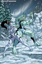 anthro ava_ayala female furry locofuria marvel marvel_animated_universe muscular_female pre-transformation she-hulk transformation ultimate_spider-man wendigo_(marvel) white_tiger_(marvel)