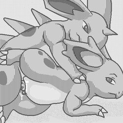 claws cum female feral insertion male monochrome nidorina nidorino nude penis pokemon sex side_view straight tagme