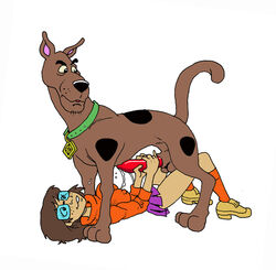 cum dennis_clark hanna-barbera penis scooby-doo scooby-doo_(character) velma_dinkley zoophilia