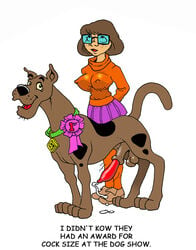 cum dennis_clark hanna-barbera penis scooby-doo scooby-doo_(character) tagme velma_dinkley zoophilia