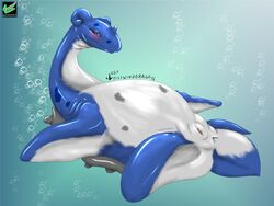 anus blush color female female_only lapras nude pokemon pussy shell side_view solo tagme underwater vulva