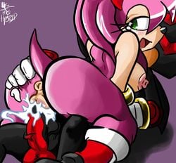 amy_rose anthro anus ass blush breasts color cum female fur furry gloves hedgehog insertion male mel_the_hybrid nude penis sex shadow_the_hedgehog sonic_(series) sonic_the_hedgehog_(series) straight tagme tail vulva