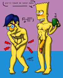 bart_simpson human large_penis male male_only milhouse_van_houten multiple_males pain penis penis_piercing piercing prince_albert_piercing the_simpsons yaoi