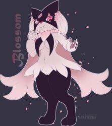 absurd_res anthro blossom_(lekisceon) breasts female genitals hi_res lekisceon looking_at_viewer meowscarada nintendo pokémon_(species) pokemon pokemon_(species) pokemon_sv pussy solo video_games