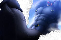 abs biceps furry gay hyper hyper_balls hyper_genitalia hyper_penis hyper_testicles kenshiki666 male male_focus male_only muscle muscles muscular muscular_arms muscular_male nipples pecs veins veiny_penis