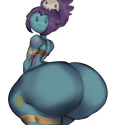 1girls adventure_time ass ass_focus big_ass big_butt blue_skin bottomless cartoon_network enormous_ass exposed_ass fat_ass female female_only flat_chest gigantic_ass huge_ass hyper_ass jungle_princess large_ass looking_at_viewer looking_back massive_ass pear_shaped purple_hair smile smiling_at_viewer straight_hair thick_ass thick_thighs undergroundj voluptuous