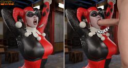 3d 3d_(artwork) batman:_arkham_knight batman_(series) big_breasts blender_(software) blowjob blowjob_face clothed_female_nude_male completely_naked completely_naked_male completely_nude completely_nude_male crossed_eyes dc dc_comics harley_quinn harley_quinn_(classic) harley_quinn_(injustice) injustice_2 large_breasts large_penis light-skinned_male pale-skinned_female smitty34 straight tagme unseen_male_face yawn yawning