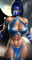 1girls 2d ai_generated assassin athletic athletic_female big_breasts black_hair breasts busty cleavage curvy dark_hair dizzydreamerai edenian female female_focus female_only fit fit_female huge_breasts kitana kunoichi large_breasts legs mask masked midway midway_games mortal_kombat mortal_kombat_(2011) muscular muscular_female navel netherrealm_studios posing princess royalty stable_diffusion thick thick_legs thick_thighs thin_waist voluptuous watermark wide_hips