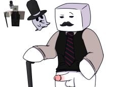 1boy balls blocky_body bottomless cock justmi male male_focus male_only penis reference_image roblox roblox_avatar robloxian source_request tagme