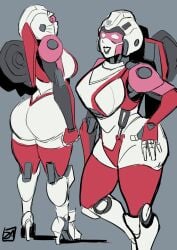 1girls alien alien_girl arcee arcee_(rotb) ass big_ass big_breasts big_butt blue_eyes breasts busty dat_ass female female_only high_heels huge_ass panties pink_panties pink_visor robot robot_girl robot_humanoid sideboob solo solo_female thick_ass thick_thighs transformers transformers_rise_of_the_beasts visor zestysauce