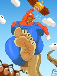 1girls female female_focus foot_fetish goomba margret_stalizburg mario_(cosplay) mario_(series) scalie solo_focus super_mario_bros. zp92