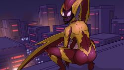 ass female general_sci marvel monster monster_girl scream_(spider-man) symbiote tagme