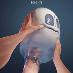 1boy1girl 3d 3d_(artwork) big_penis fleshlight ghost grabbing huge_cock male_pov napstablook nhes penetration rough_sex see-through slime slime_penetrated tagme tentacle undertale undertale_(series) wet zeplich