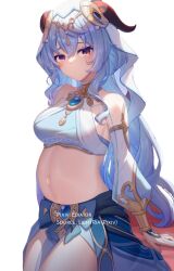 bikini ediatorpxv ganyu_(genshin_impact) genshin_impact hyper_belly lightria nilou_(genshin_impact) nilou_(genshin_impact)_(cosplay) pregnant