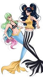 copyright_request female female_only ishilly mermaid mermaid_tail one_piece straight_hair vanessalucario