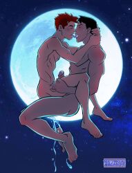 anal anal_sex boner conner_kent cum cum_in_ass cum_inside cum_leaking cumming dc dc_comics erect_penis erect_while_penetrated erection feet flight flying gay gay_sex hard_on kid_flash kon-el leaking_cum male male_only men_kissing moon muscles muscular muscular_male phausto precum riding_penis superboy superboy_(conner_kent) superman_(series) teen_boy the_flash_(series) wally_west young_justice