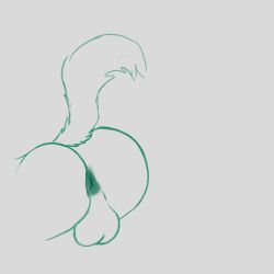 ass backsack balls canid canine canis easy_background food fruit genitals hi_res mammal nut_(fruit) plant presenting presenting_hindquarters wolf