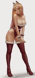 breasts christmas christmas_outfit kitagawa_marin nipples sono_bisque_doll_wa_koi_wo_suru tagme zefra_bleu