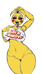 animatronic avian belly big_breasts bird breasts chicken color edit el_jyjys female five_nights_at_freddy's five_nights_at_freddy's_2 galliform gallus_(genus) genitals ls machine navel phasianid pussy robot scottgames solo toy_chica_(fnaf) toy_chica_(love_taste) video_games yourfixerman