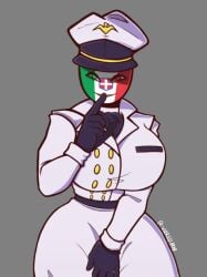 1girls countryhumans countryhumans_girl ech0chamber fascist_italy_(countryhumans) vizred808