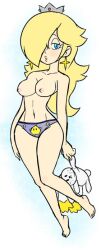 mario_(series) nintendo panties princess_rosalina sleepy star_bunny super_mario_galaxy tagme topless tsumibro