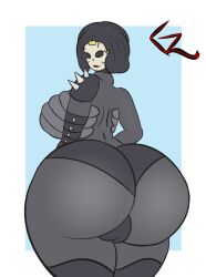 ass big_ass big_breasts big_butt breasts dark_clothing dollface_(twisted_metal) ghagalaz goth_clothing goth_girl gothic huge_ass huge_breasts huge_butt mask masked twisted_metal