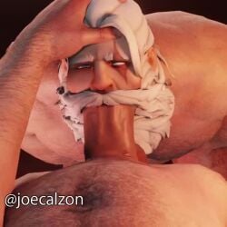 2boys 3d animated bara big_penis blowjob forced forced_oral gay hand_on_head joecalzon male/male male_only muscular muscular_male old_man older_male oral oral_sex overwatch penis reinhardt sound sucking sucking_penis sucking_sound tagme thrusting_into_mouth video