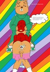 2boys after_anal alvin_and_the_chipmunks alvin_seville baseball_cap blowjob brothers closed_eyes cock_gobble cock_hungry cum_dripping_from_penis cum_hungry cum_in_ass cum_in_mouth cum_on_mouth cum_puddle fellatio gaping_anus gay gay_pride giving_head going_down_on holding_head incest oral_sex orgasm_face orgasm_from_anal pursed_lips shirt_up socks socks_and_shoes sucking_off theodore_seville underwear_down