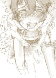 2boys blush english kyle_broflovski male male_only monochrome multiple_males open_mouth oral saliva south_park stan_marsh tear yaoi