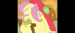 big_macintosh_(mlp) cumflation fluttershy_(mlp) mlp my_little_pony ready_to_pop straight_hair