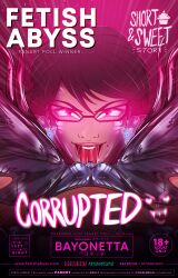 bayonetta bayonetta_(character) bayonetta_2 comic comic_cover comic_page corruption fetish_studio fetishabyss fetishstudio glasses latex point_of_view story_at_source