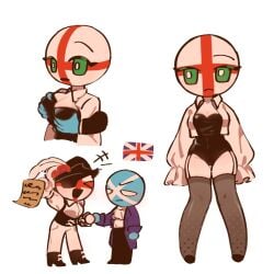 breasts countryhumans countryhumans_girl england_(countryhumans) fish75736932 grabbing_breasts mommy scotland_(countryhumans) straight