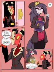 anthro blitzo_(helluva_boss) comic grishnax helluva_boss octavia_(helluva_boss) tagme