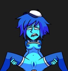 1boy 1girls 2020 animated anus blue_hair blue_skin color commission female floating_penis j-madeye jay-onjey lapis_lazuli_(bob) lapis_lazuli_(steven_universe) lowres male nipples penis pussy sex steven_universe tagme