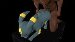 3d animated black_skin doggy_style feral male male_on_feral mp4 no_sound no_tail penetration pokemon sfm source_filmmaker umbreon video video_games