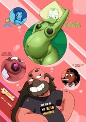 breasts connie_maheswaran engrish greg_universe interspecies_pregnancy lapis_lazuli_(steven_universe) multiple_pregnancies no_nut_november peridot_(steven_universe) pregnant pregnant_belly pregnant_female priyanka_maheswaran steven_universe veiny_belly vn_simp