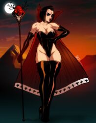 corruption dark_persona dc dc_comics large_ass large_breasts latex leotard rachel_roth raven_(dc) teen_titans thick_thighs triplexmile wide_hips