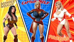 3d 3girls alien alien_girl amazon athletic athletic_female big_ass big_breasts black_hair blonde_hair blue_eyes bob_cut bottom_heavy breasts bursting_breasts bust busty captain_marvel carol_danvers cleavage cleavage_cutout cockham_superheroes costume crossover curvaceous curvy curvy_figure dc dc_comics demigoddess diana_prince earth_2 epiclust eyebrows eyelashes eyes female female_focus female_only fit fit_female gigantic_breasts hair hero heroine hips hourglass_figure huge_breasts human humanoid justice_society_of_america kara_zor-el kara_zor-l karen_starr kryptonian large_breasts legs light-skinned_female light_skin lips long_hair lower_body marvel marvel_comics medium_hair outfit power_girl princess short_hair straight_hair superhero superheroine superman_(series) themysciran thick thick_legs thick_thighs thighs timdonehy200 top_heavy upper_body voluptuous waist wide_hips wonder_woman wonder_woman_(series)