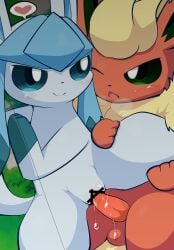 animal_penis censored duo eeveelution female feral flareon generation_1_pokemon generation_4_pokemon genitals glaceon hi_res male male/female nintendo penis pokémon_(species) pokemon pokemon_(species) sateco sex video_games