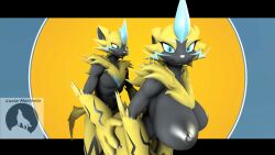 3d_(artwork) animated anthro breasts digital_media_(artwork) duo felid feline female generation_7_pokemon happy legendary_pokemon luciamaribela lynx male male/female mammal nintendo nude pokémon_(species) pokemon pokemon_(species) sex source_filmmaker video_games warfare_zeraora warfaremachine zeraora