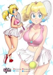 princess peach from mario (series) by sasatseng