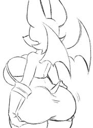 ass ass_grab big_ass big_breasts big_butt bubble_butt rouge_the_bat snesti sonic_(series) sonic_the_hedgehog_(series) tail wings