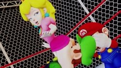 3d animated ass_out big_nose butt_cheeks cheating cheeks fully_clothed game half_naked kishi luigi mario mario_(series) moving mp4 nintendo no_sound nose playing princess_peach round_ass round_butt shaking shaking_ass shaking_butt thick thick_ass thick_hips thick_legs thick_thighs video video_camera video_games wide_ass wide_hips wide_thighs