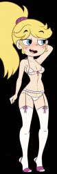 breasts croc_(artist) female legs semi_nude socks star_butterfly star_vs_the_forces_of_evil thigh_socks thighhighs white_socks