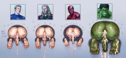 4boys after_anal after_sex ass ass_focus avengers balls big_sub bite_marks captain_america captain_america_(series) cum cum_in_ass cum_inside cum_on_feet ejaculation erection gaping_anus gay gay_sex glory_wall green-skinned_male green_body green_skin hulk hulk_(series) human light-skinned_male light_skin lytta_the_bug male/male male/male/male/male male_only marks marvel marvel_cinematic_universe marvel_comics muscular muscular_male nude penis peter_parker presenting presenting_ass smooth_skin spider-man spider-man_(series) steve_rogers stuck stuck_in_wall thor_(marvel) thor_(series) through_wall yaoi