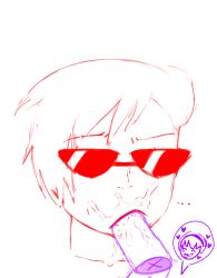 … 1boy 1futa blowjob brother_and_sister cum dave_strider disembodied_penis fellatio futa_on_male futanari genital_fluids glasses headshot_portrait heart homestuck incest iruka_lolz male ms_paint_adventures not_colored oral oral_sex penis rose_lalonde sex sketch